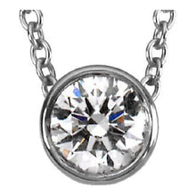 0.33 Carats Solitaire Real Diamond Pendant Bezel Set