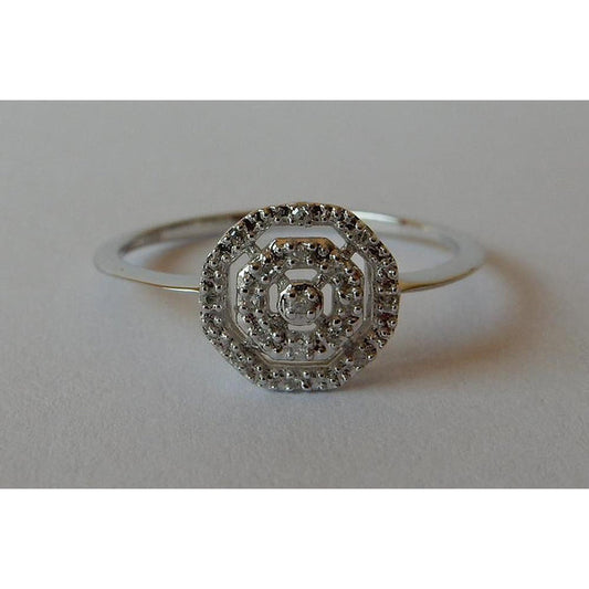 natural round diamond 0.50ct ring front view