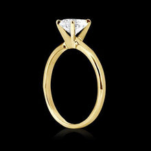 0.50 Carats Real Diamond Wedding Solitaire Ring Yellow