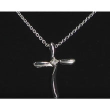 0.50 Carats Round Genuine Diamond Cross Pendant