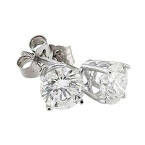 0.50 Carats Round Natural Diamond Stud Earring
