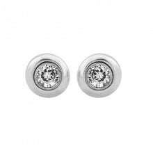 0.6 Ct Natural Small Round Diamond Stud Earring 14K White Gold