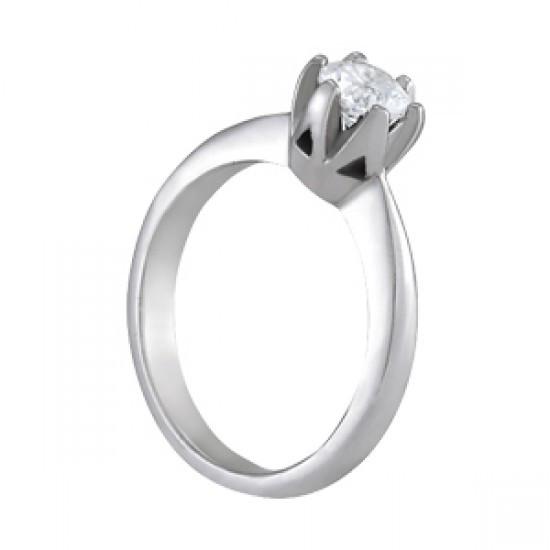 0.75 Carats Round Real Diamond Solitaire Prong Setting Engagement Ring