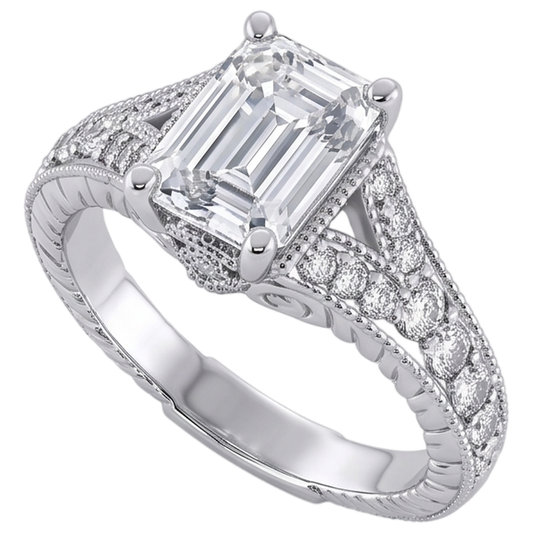 1.36 Ct. Natural Earth Mined DIAMOND ( NOT LAB GROWN )s Engagement Ring White Gold
