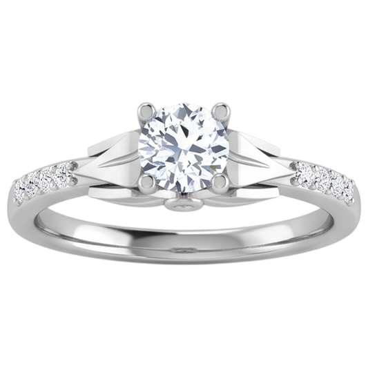 1.40 Carats Round Cut Real Natural Earth Mined DIAMOND ( NOT LAB GROWN ) Engagement Ring White Gold 14K