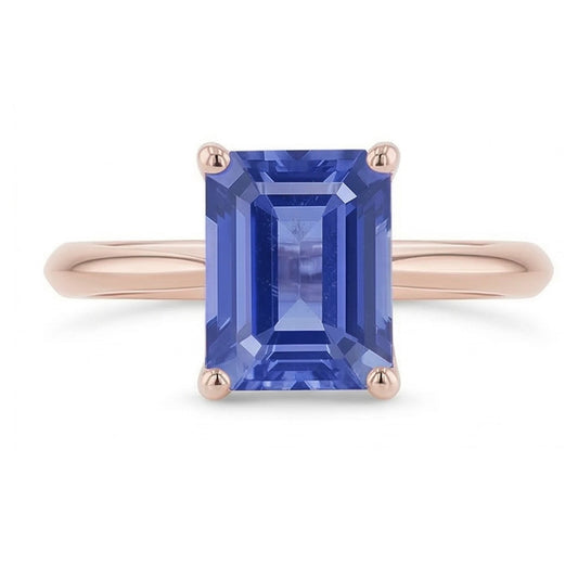 natural emerald sapphire 1.50ct ring side angle