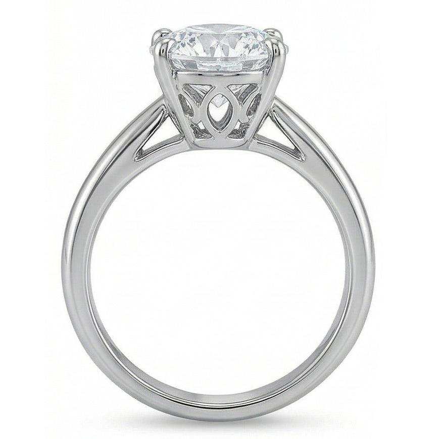 1.50 Ct. Round Real Natural Earth Mined DIAMOND ( NOT LAB GROWN ) Solitaire Ring White Gold 14K Jewellery