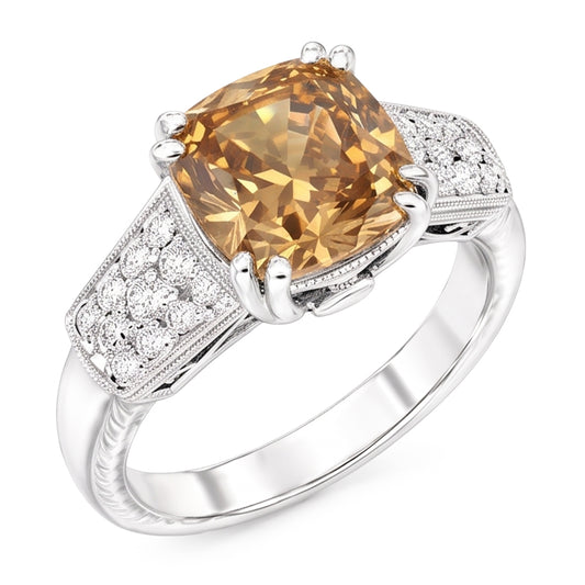 1.75 Ct Cushion Cut Natural Earth Mined Diamond Ring Gemstone 14K White Gold