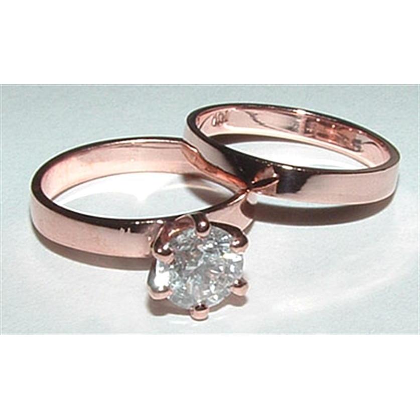 1 Carat Natural Diamond Solitaire Engagement Ring Band