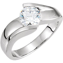 1 Carat Solitaire Real Diamond Engagement Ring White Gold 14K