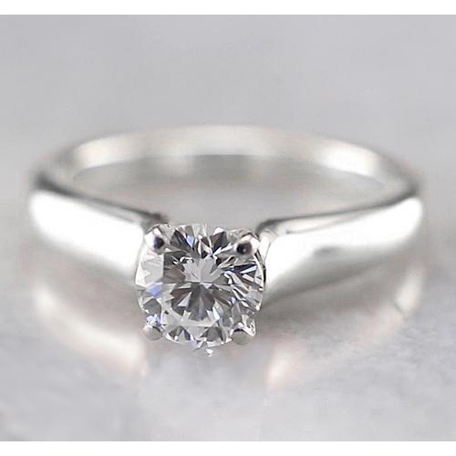 1 Carat Solitaire Natural Earth Mined Diamond Engagement Ring Women Jewellery New