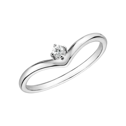 natural round diamond 1ct ring front view