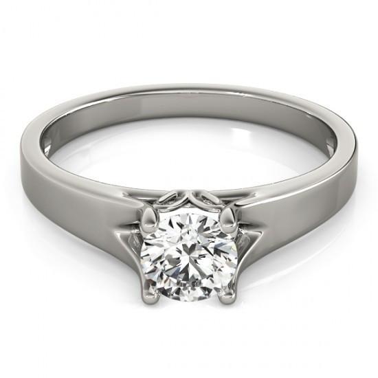 1 Ct. Real Diamond Solitaire Ring Gold Engagement Jewelry