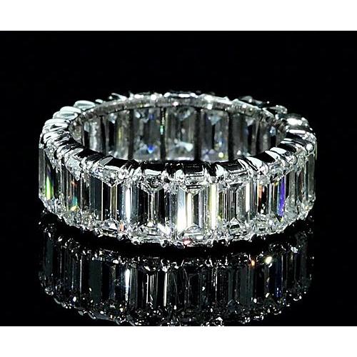 10 Carat Eternity Emerald Real Diamond Band