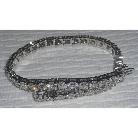 10.50 Ct. Real Diamond Tennis Bracelet Sparkling Ladies Jewelry