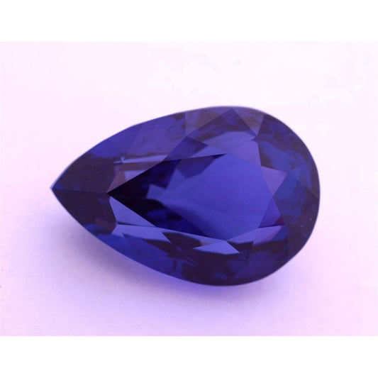 Blue Tanzanite Loose Sapphires Natural 3-ct Gold – front view