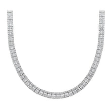 14K Gold Baguette Real Diamond Chain