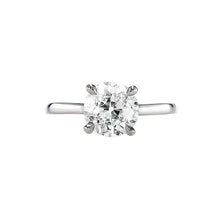 14K Gold Solitaire Old Cut Round Real Diamond Ring Prong Set 1.25 Carats