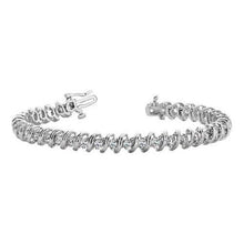 14K White Gold Round Real Diamond Tennis Bracelet Women Jewelry 6 Carat