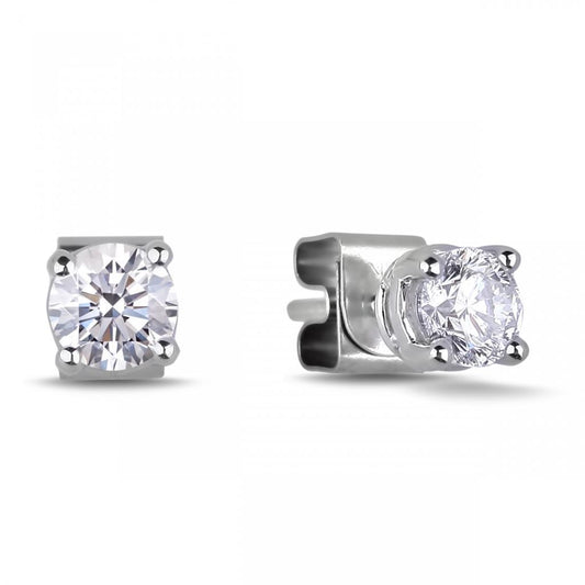 1.20 Carats Round Real Natural Earth Mined Diamond Stud Earring Jewellery