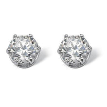 1.20 Carats Solitaire Prong Set Round Real Natural Earth Mined Diamond Stud Earring