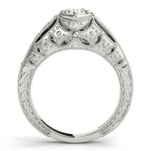 1.25 Ct. Natural Diamonds Solitaire With Accents Engraved Ring