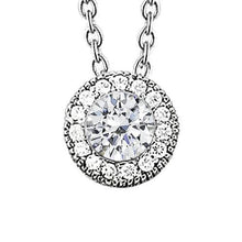 1.30 Carats Natural Diamond Pendant White Gold 14K New
