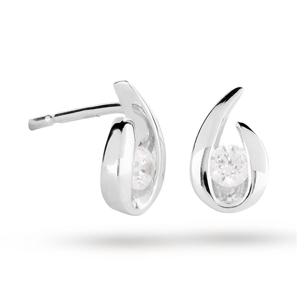 1.4 Ct Bezel Set Round Cut Real Natural Earth Mined Diamond Stud Earring