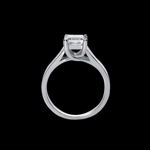 1.5 Carat Gold Princess Real Diamond Ring
