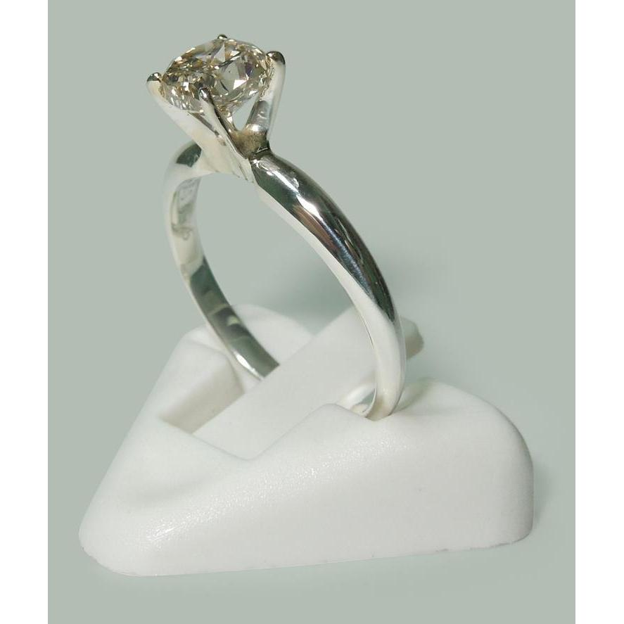 1.50 Carat Radiant Natural Diamond Solitaire Engagement Ring