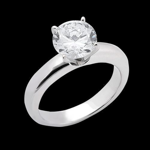 1.50 Carat Real Diamond Solitaire Engagement Ring