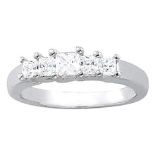 1.50 Carats Genuine Diamond Engagement Ring Princess White Gold 14K