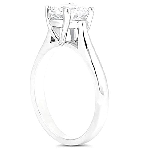 natural round diamond 1.50ct ring side angle