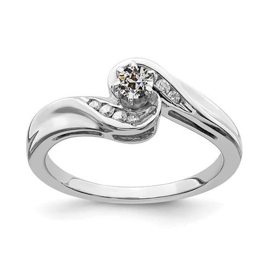 natural round diamond 1.50ct ring front view