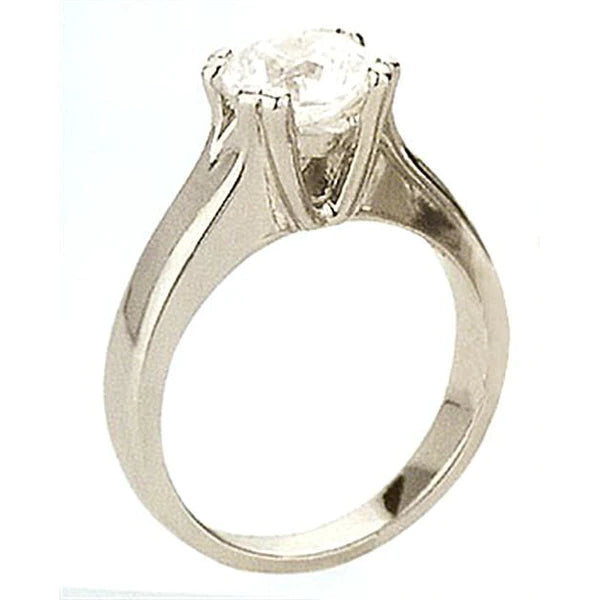 1.50 Ct. Round Real Diamond Solitaire Ring White Gold