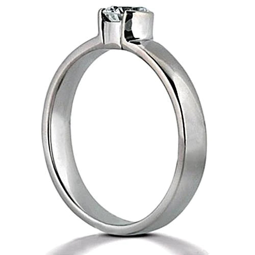 natural round diamond 1.51ct ring side angle