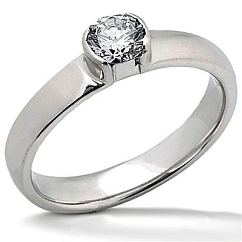 1.51 Ct. Genuine Diamond Solitaire White Gold Ring
