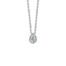 1.60 Carats Real Diamonds Pendant Necklace With Chain White Gold 14K