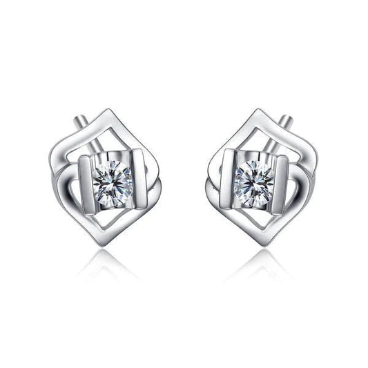 1.60 Ct Round Brilliant Cut Real Diamonds Women Studs Earring