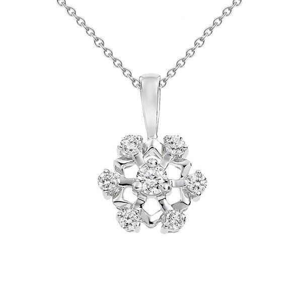 1.65 Ct Round Diamond Real Necklace Pendant 14K White Gold