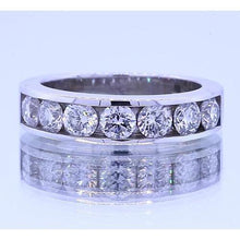 1.75 Carats Genuine Round Diamond Anniversary Band Channel Set 3