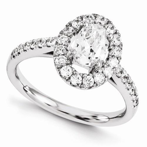 natural round diamond 1.80ct ring front view