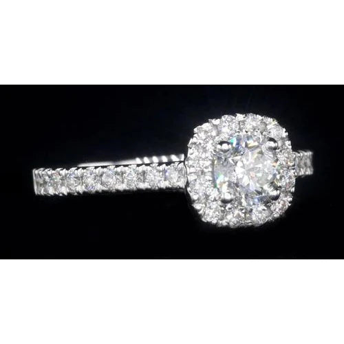 natural round diamond 1.84ct ring side angle