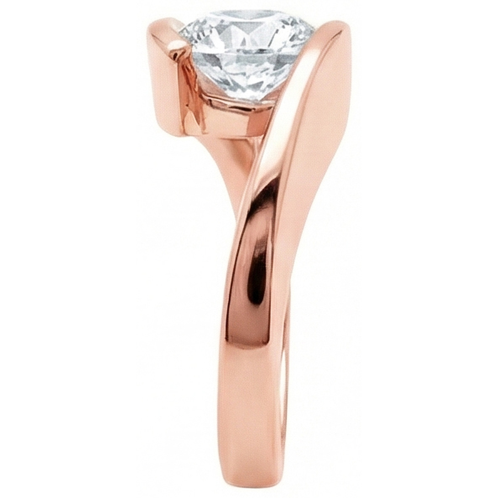 2.50 Ct. Real Natural Earth Mined DIAMOND ( NOT LAB GROWN ) Solitaire Engagement Ring Rose Gold New