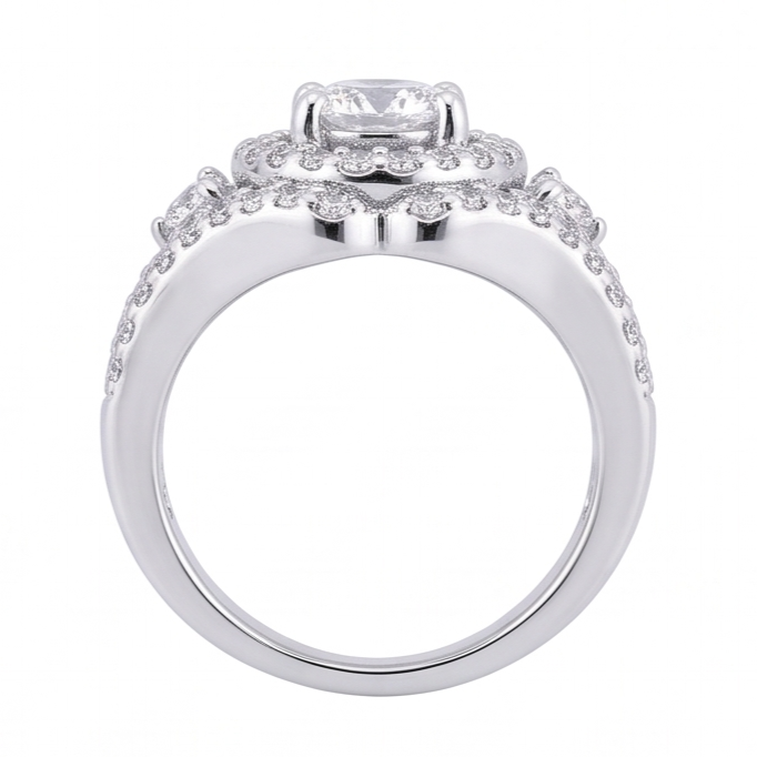 2.72 Ct. Big Real Natural Earth Mined DIAMOND ( NOT LAB GROWN ) Ring White Gold Anniversary Jewellery