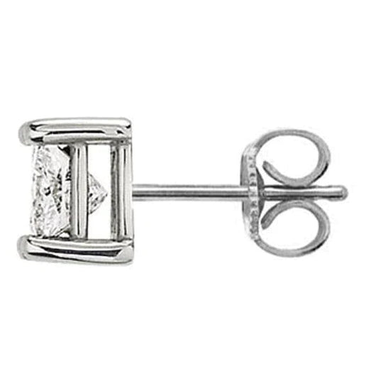 2 Carat G VS1 Real Diamond Stud Earring Men's Gold Jewelry