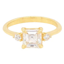 2 Carat Real Asscher Real Diamond Anniversary Ring
