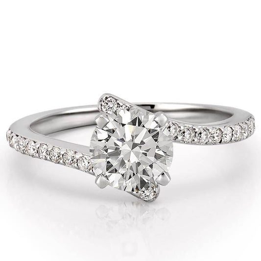2 Carat Real Round Diamond Ring