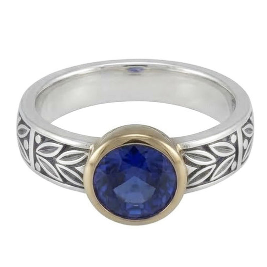 2 Carat Solitaire Ring Round Tanzanite AAA Antique Style Jewellery