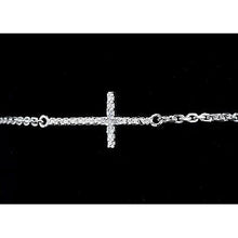 2 Carats Natural Diamond Bracelet Cross Prong Set Women White Gold Jewelry